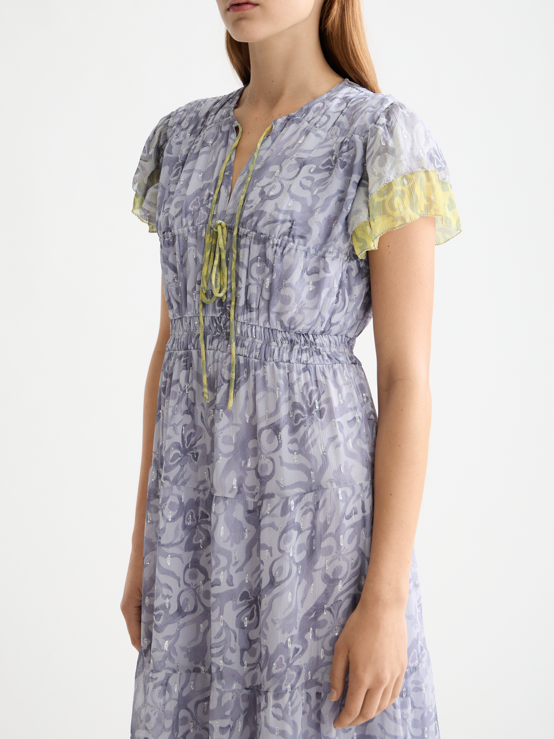 Gathered maxi dress