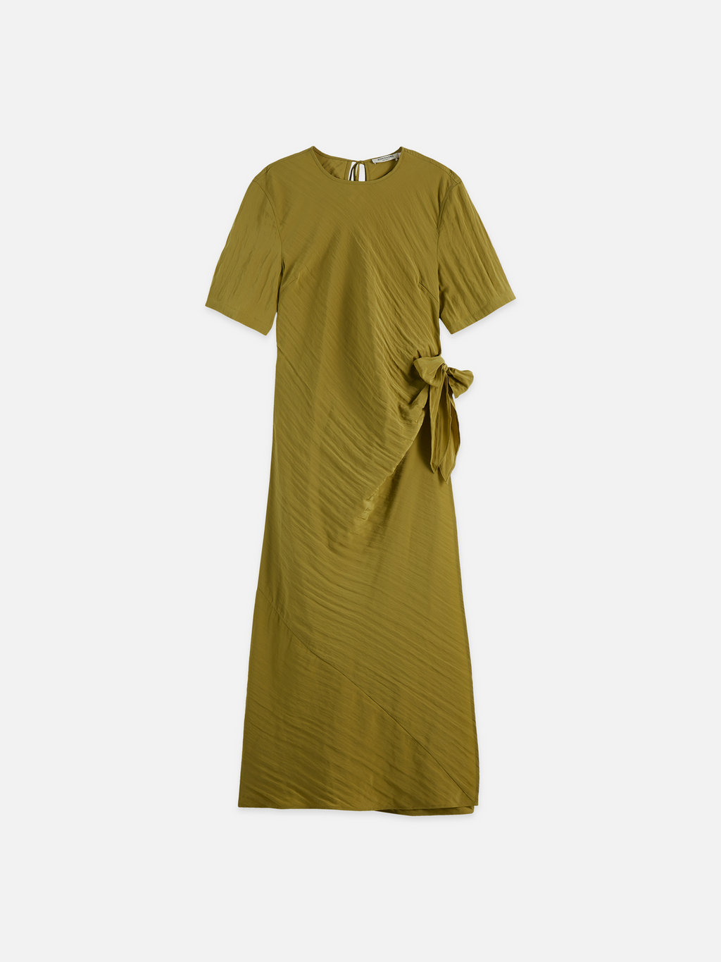Tie wrap midi dress