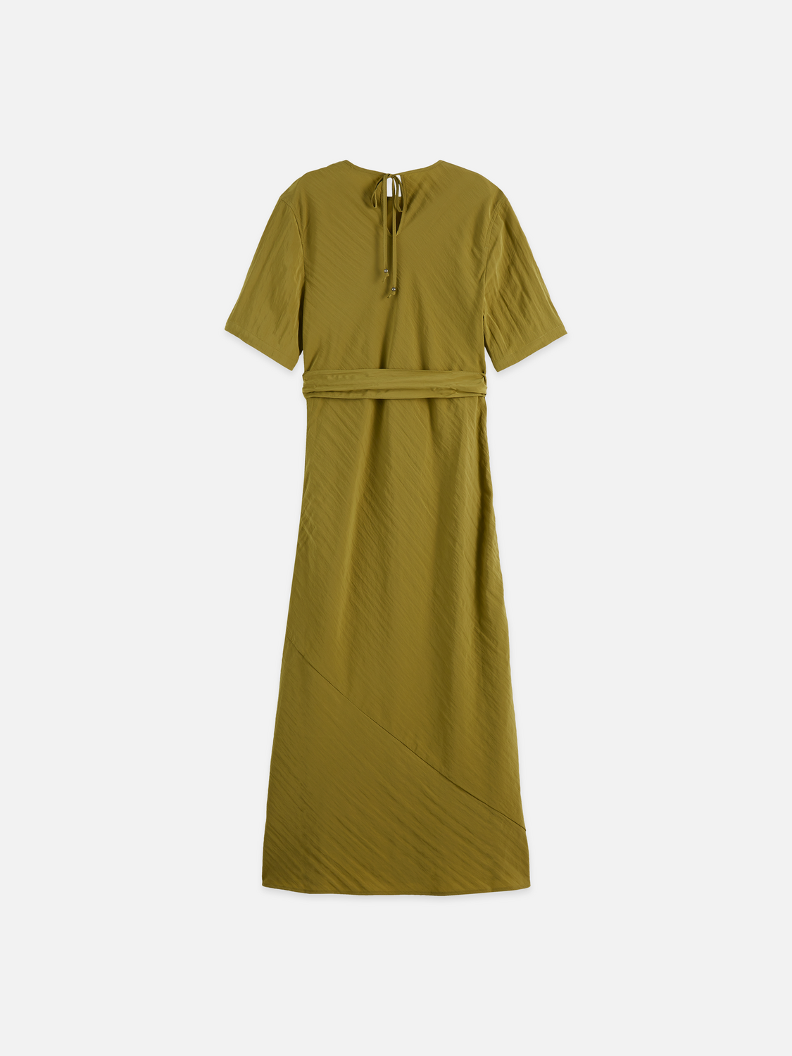Tie wrap midi dress