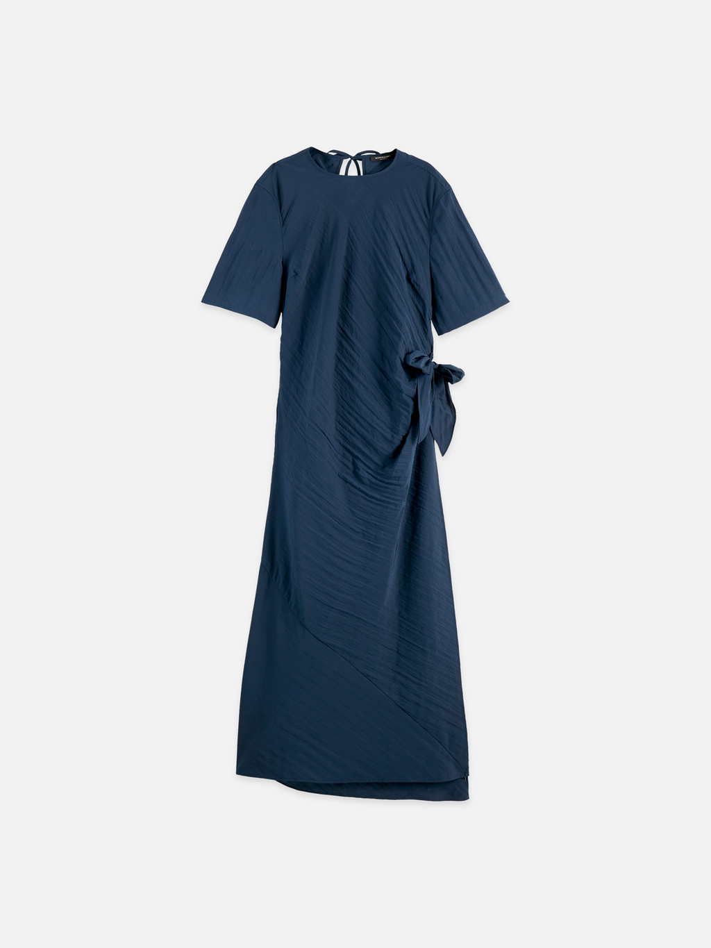 Tie wrap midi dress