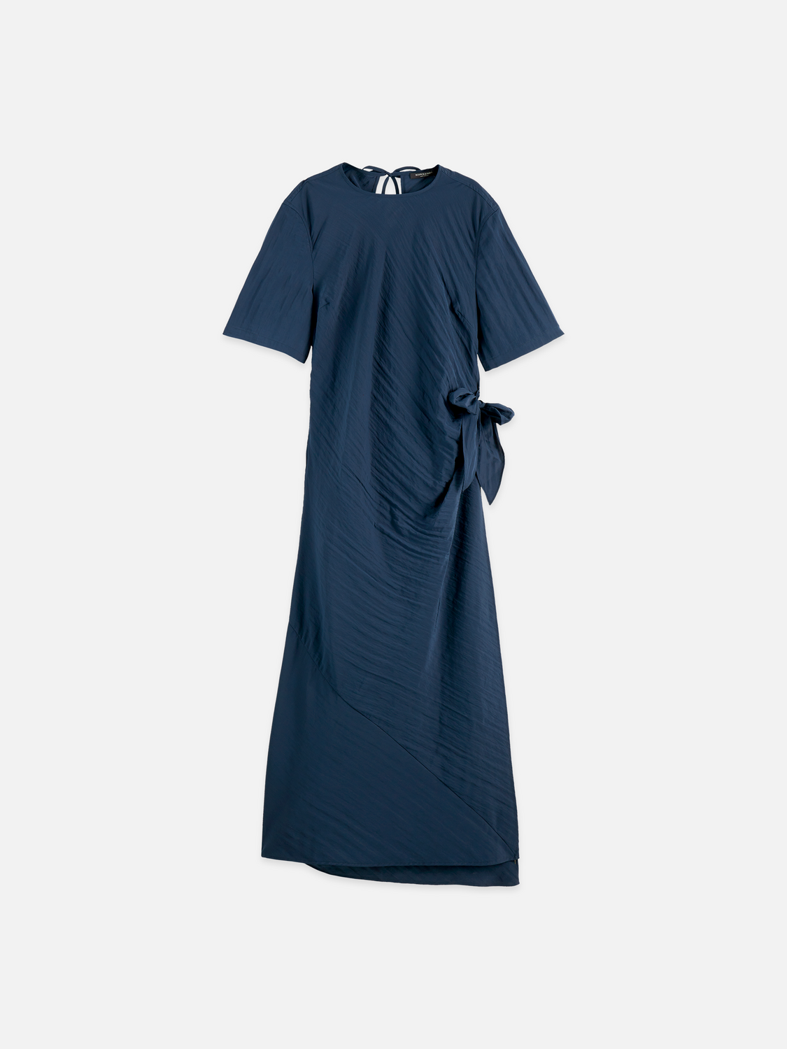 Tie wrap midi dress