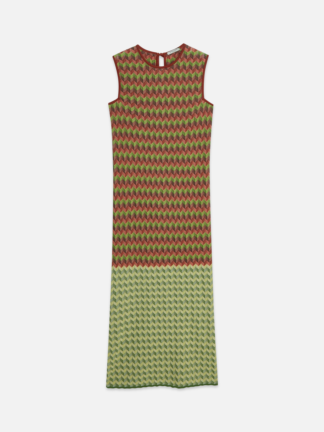 Chevron knitted maxi dress