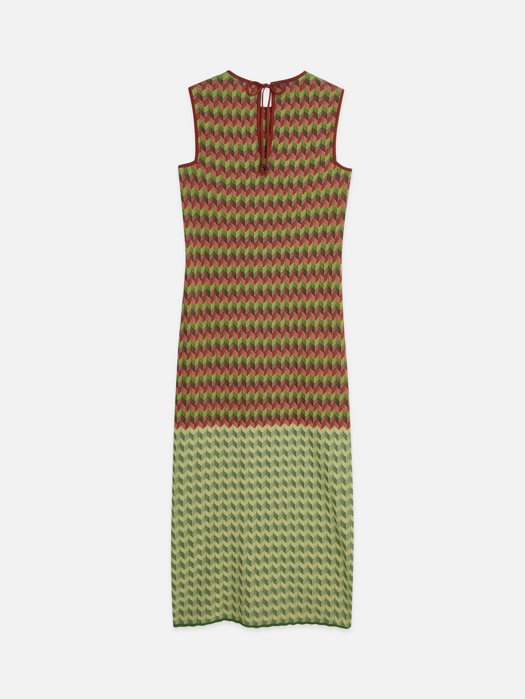 Chevron knitted maxi dress