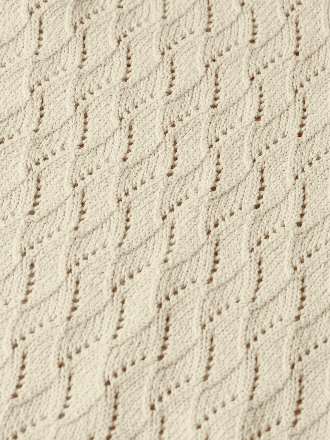 Pointelle stitch knitted short tunic dress