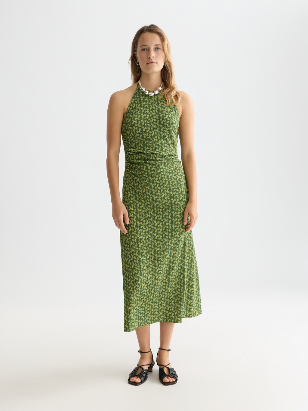 Open back midi dress