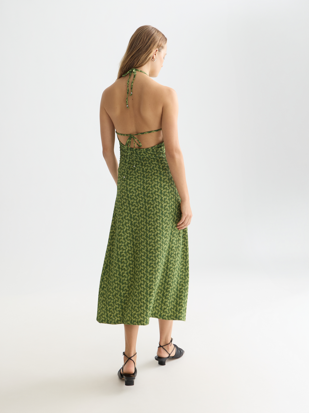 Open back midi dress