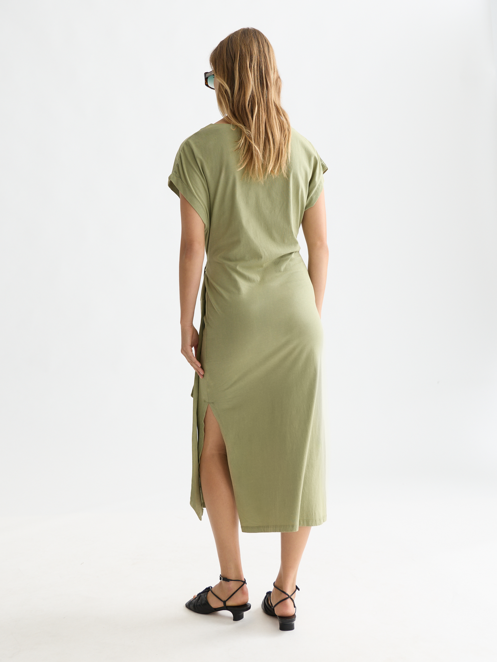 Knotted relaxed midi dress