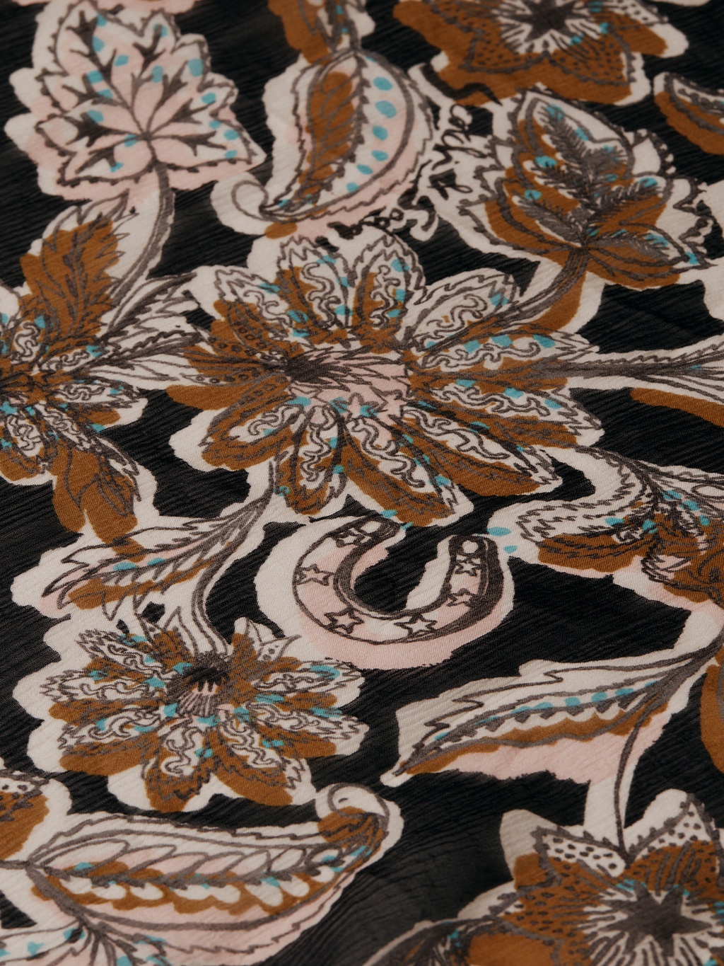 Printed chiffon midi day dress