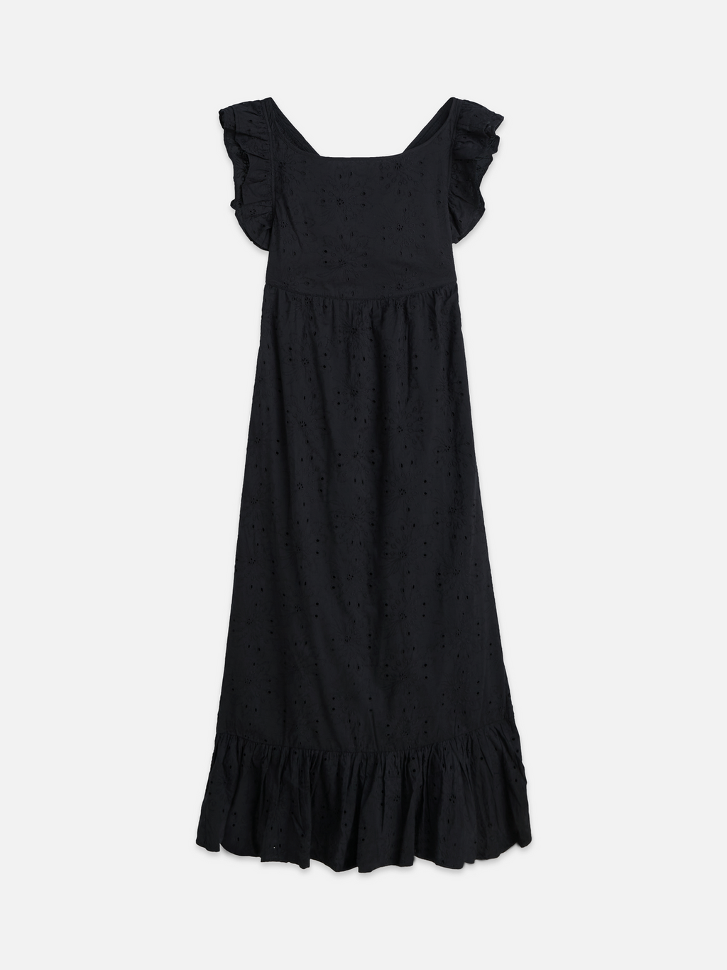 Broderie anglaise ankle length dress
