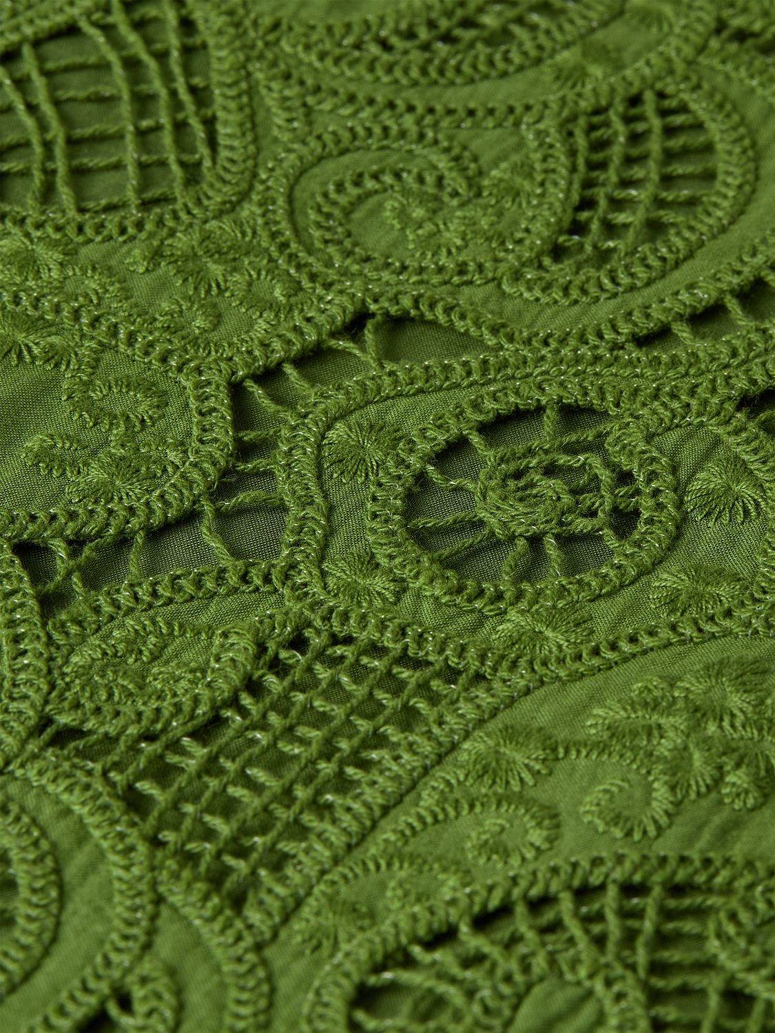 Embroidery midi dress