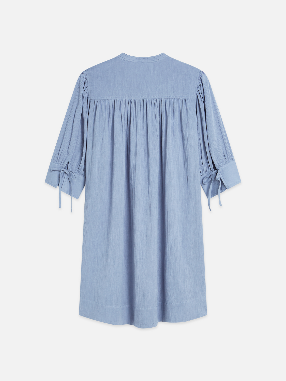 Mini gathered sleeve dress