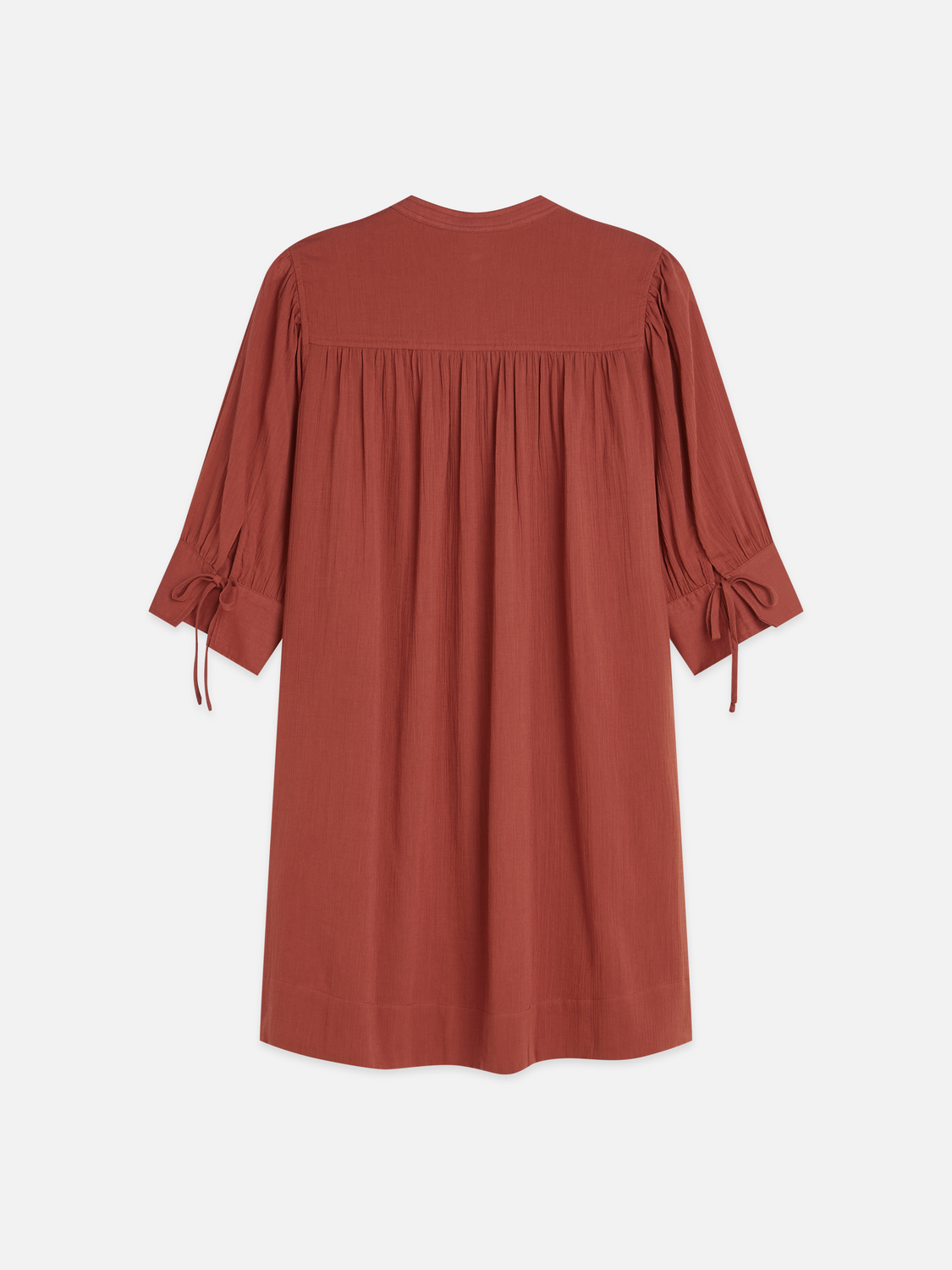 Mini gathered sleeve dress