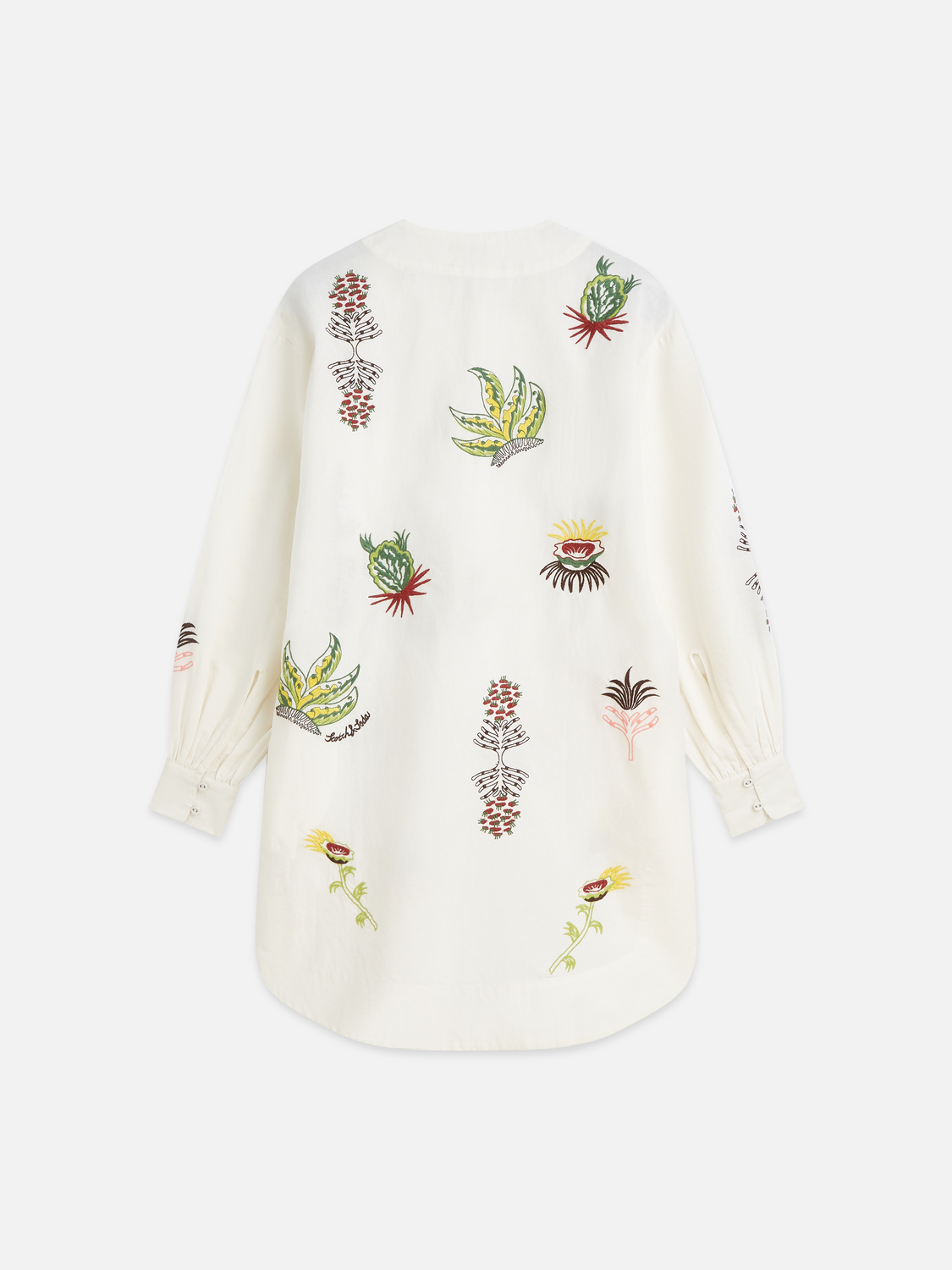 Embroidered short bib dress