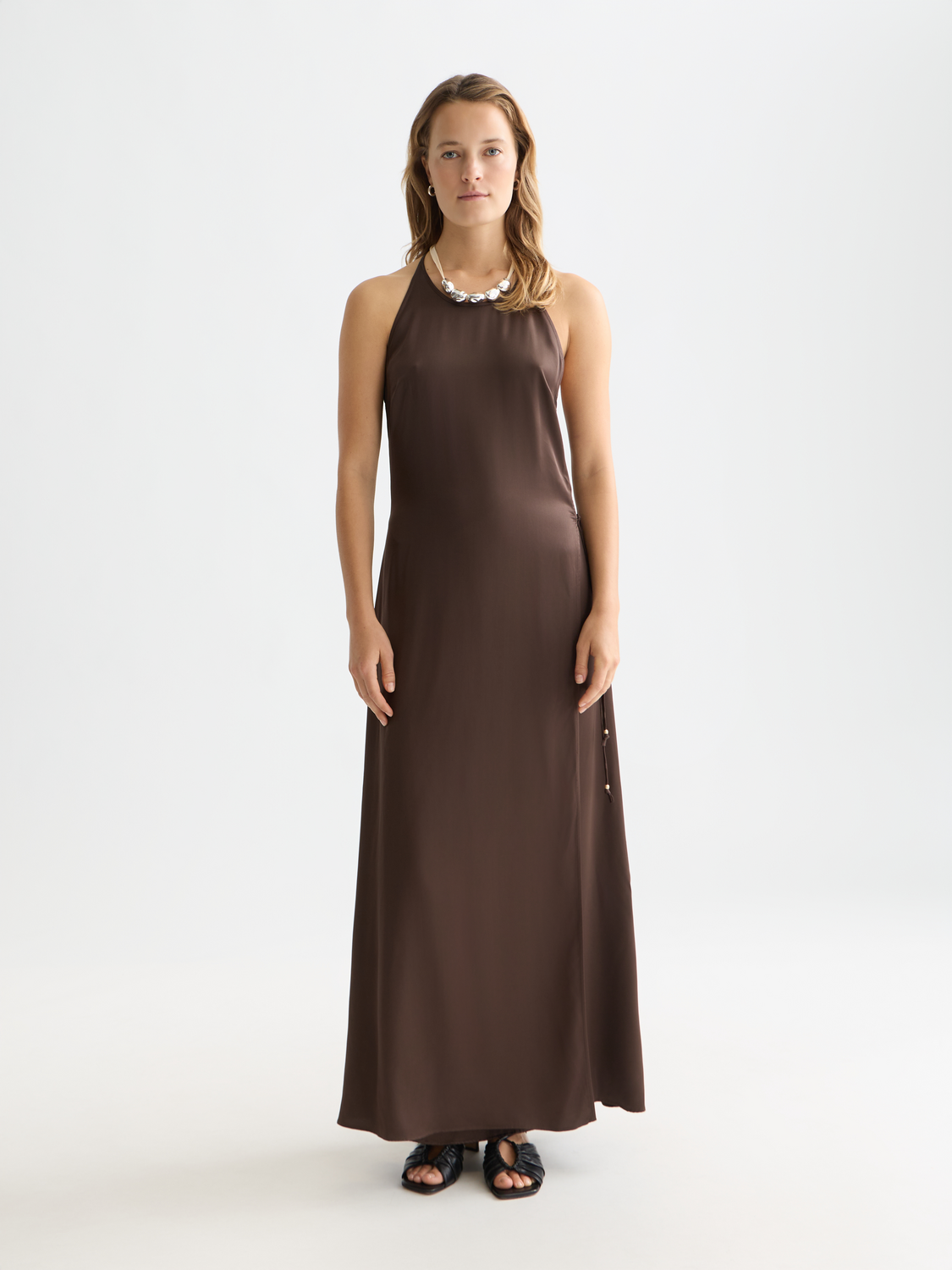 Viscose maxi cami wrap dress