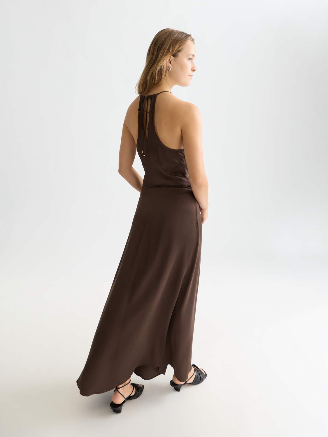Viscose maxi cami wrap dress