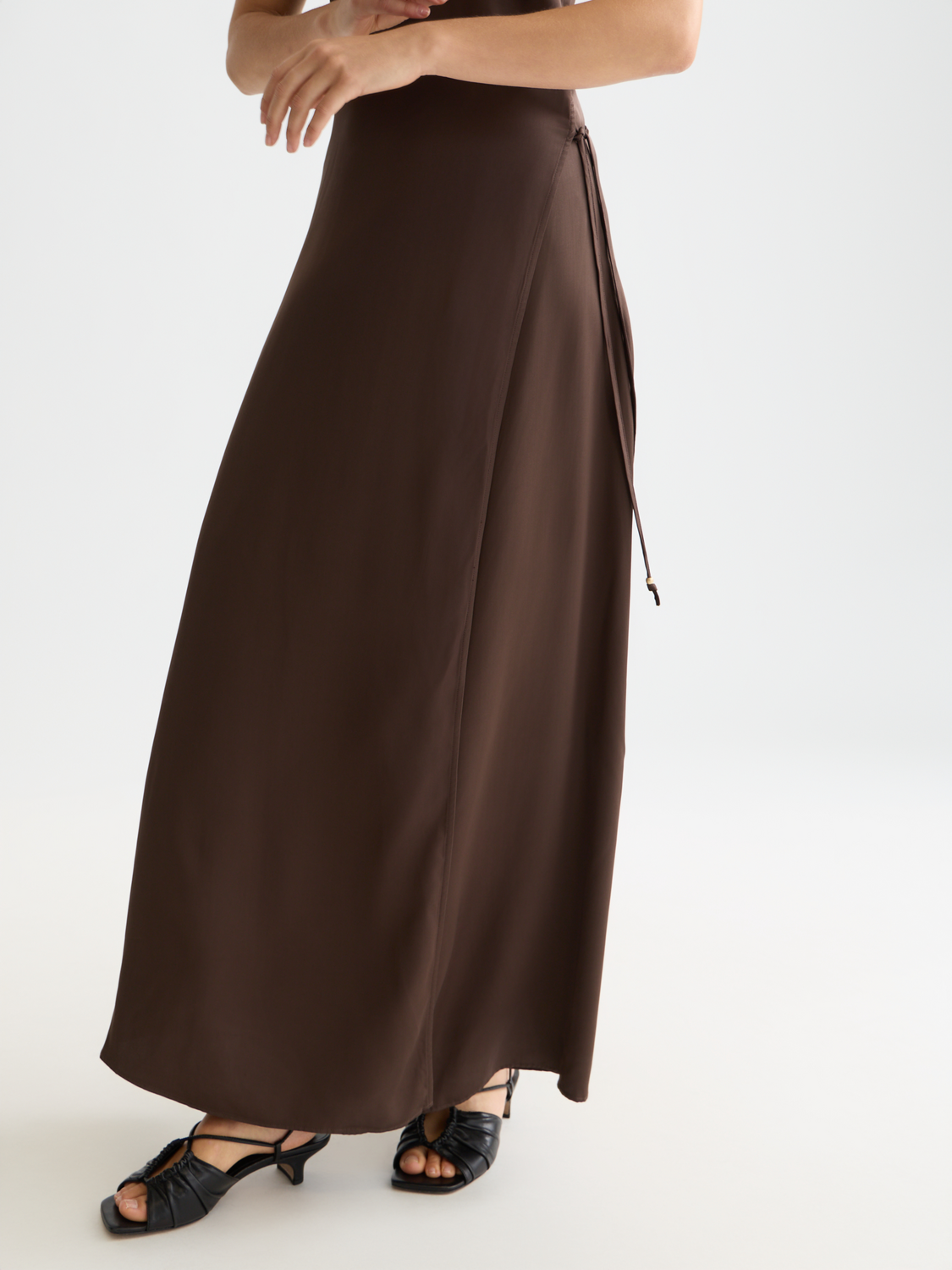 Viscose maxi cami wrap dress