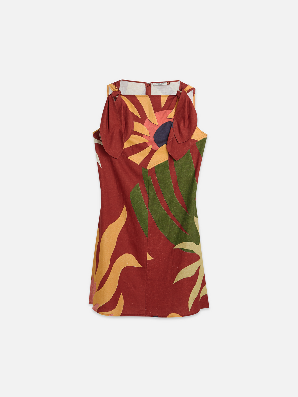 Printed mini tie dress