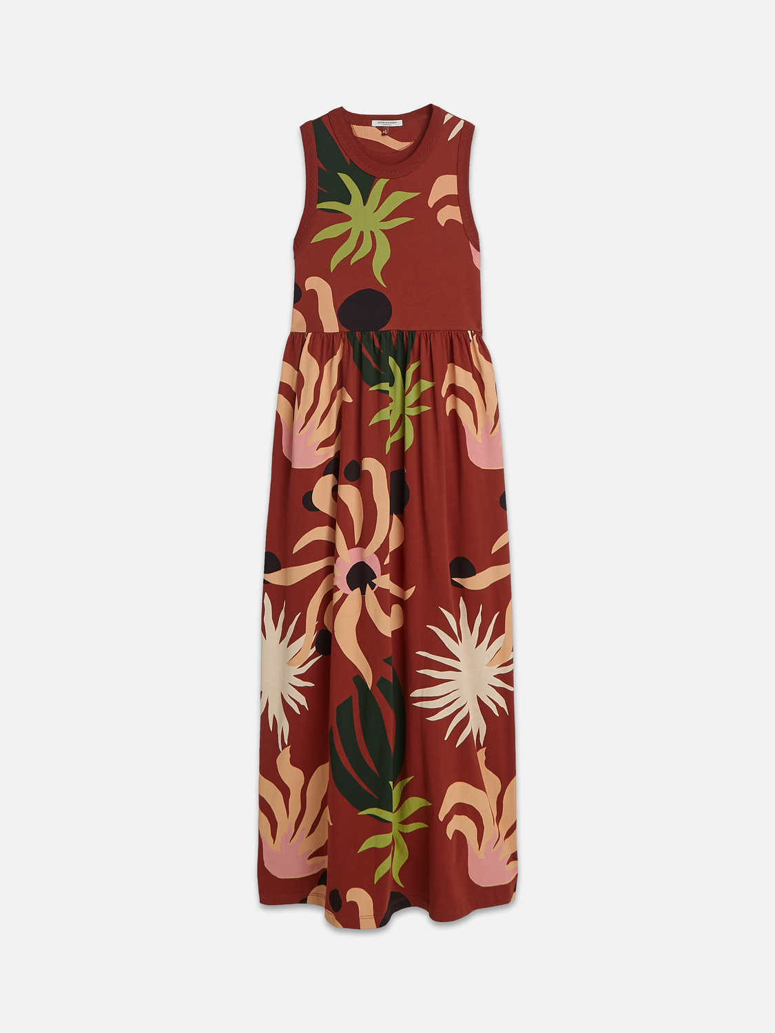 Printed tank midi dress
