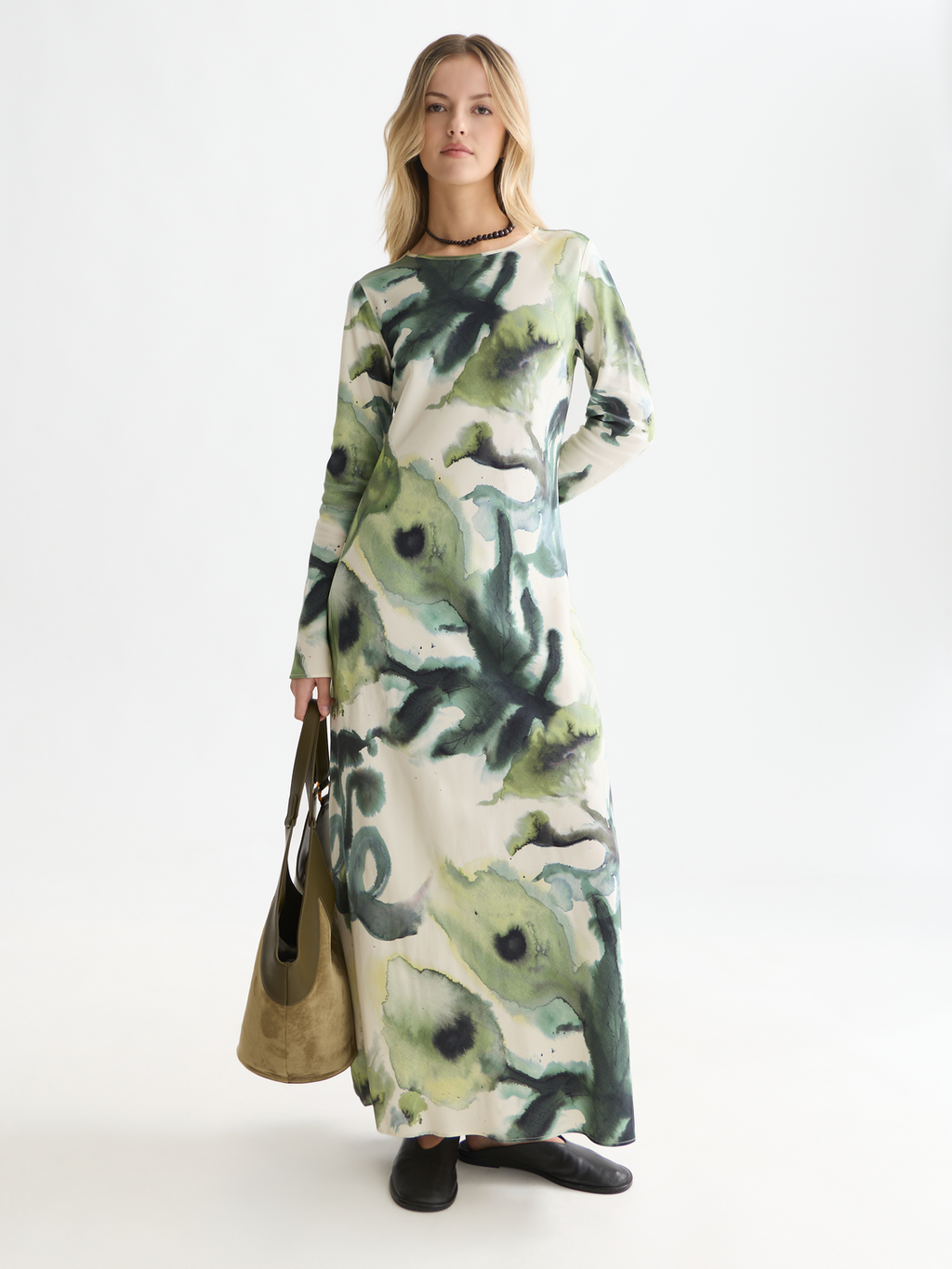 Printed maxi dress