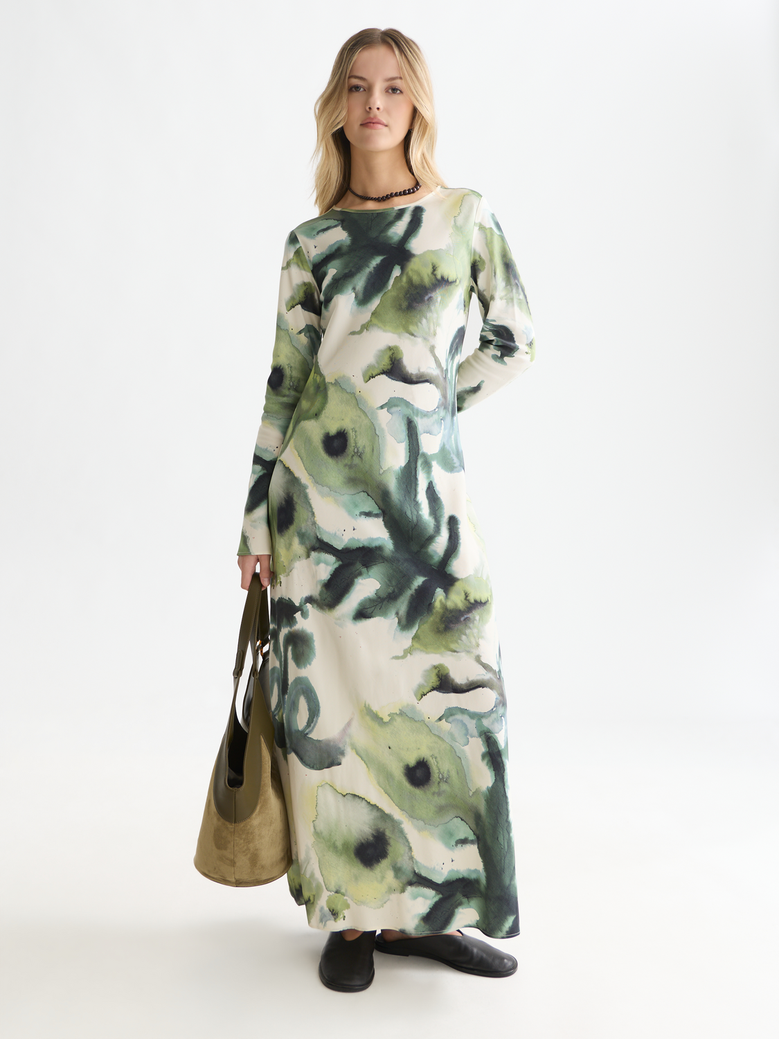 Printed maxi dress