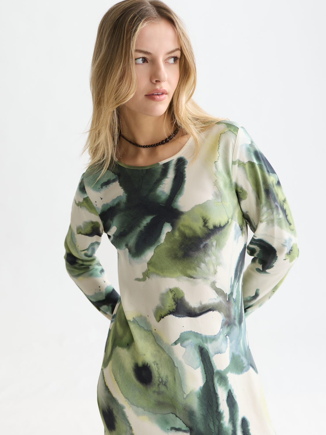 Printed maxi dress