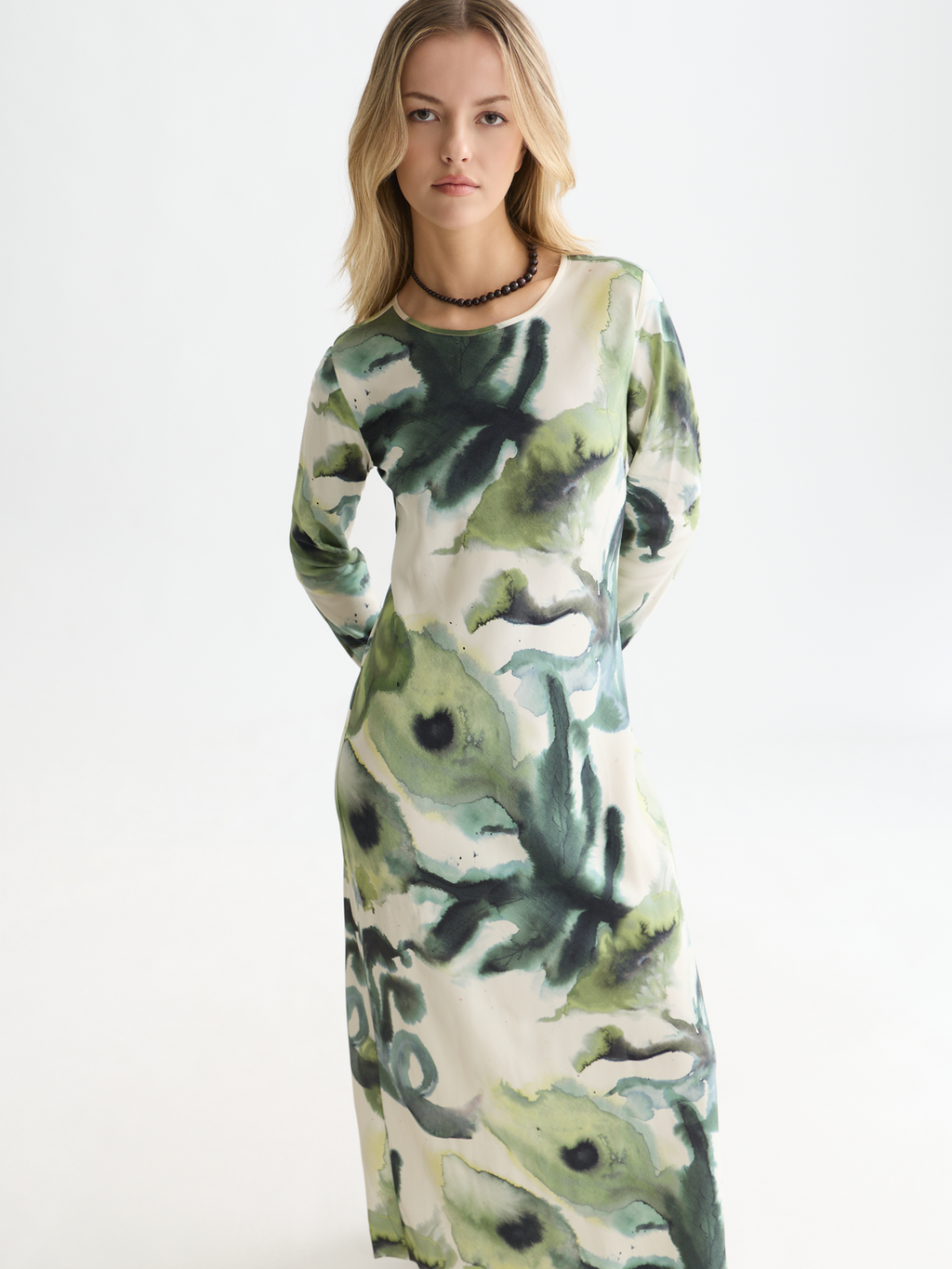 Printed maxi dress