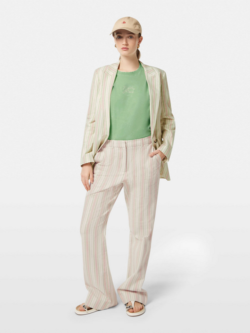 Violet lurex Cotton blend pant