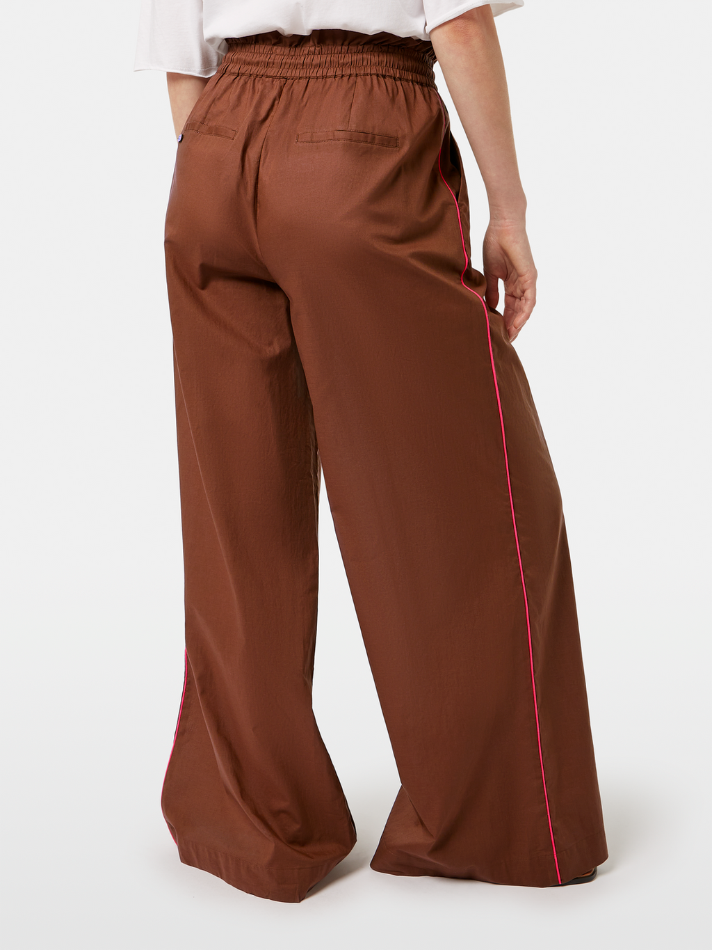 Cotton Voile Wide Leg Pants