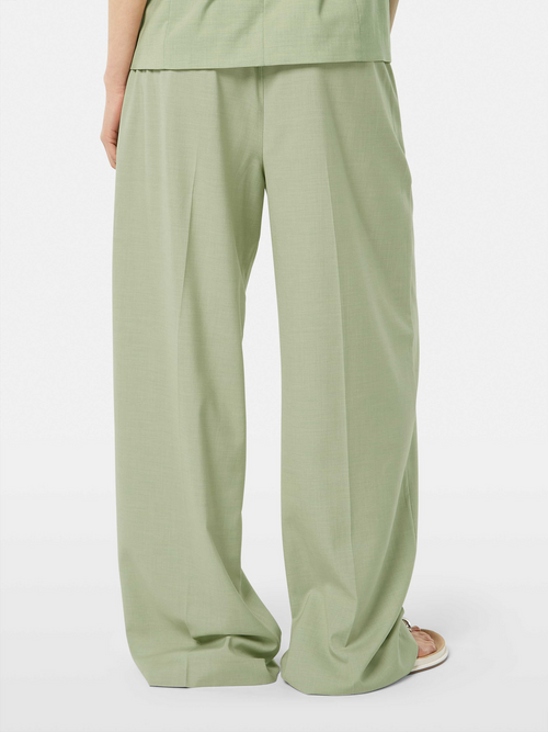 Rose high-rise wide-leg pants