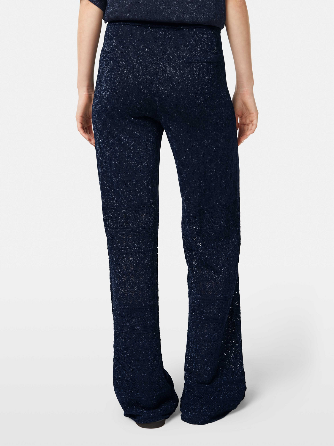 Metallic Knitted Trousers