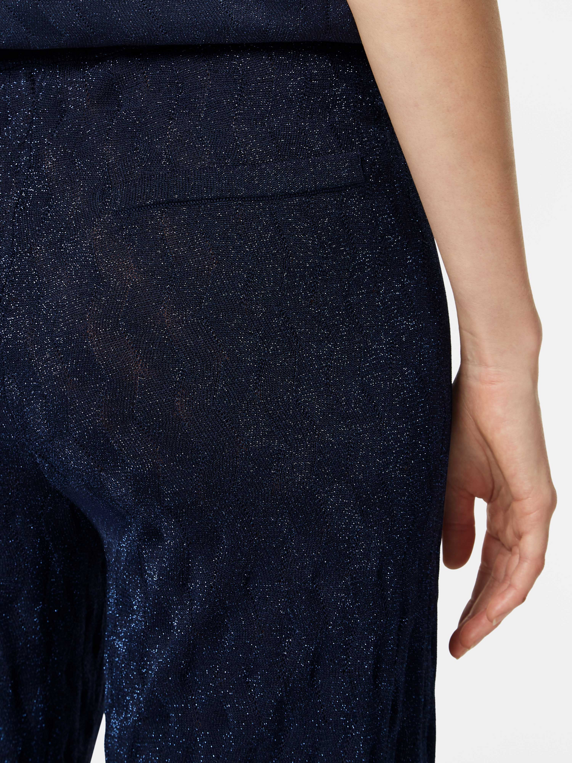 Metallic Knitted Trousers