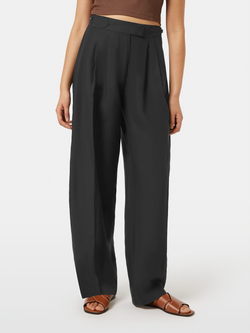 Quinn mid-rise pleat front pant