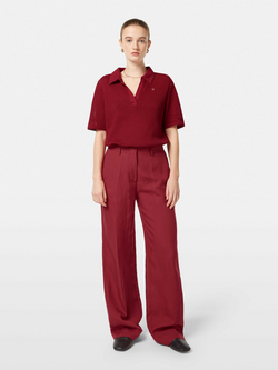 Edie high rise tailored wide-leg pant