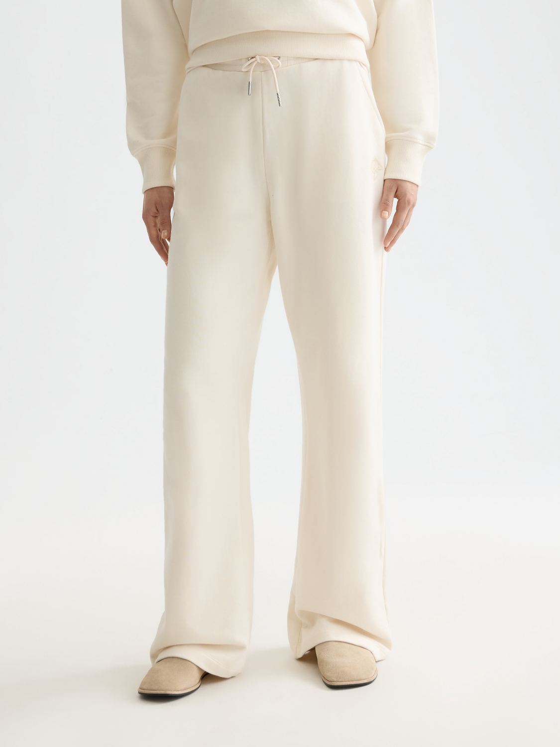 Artwork wide leg sweatpants