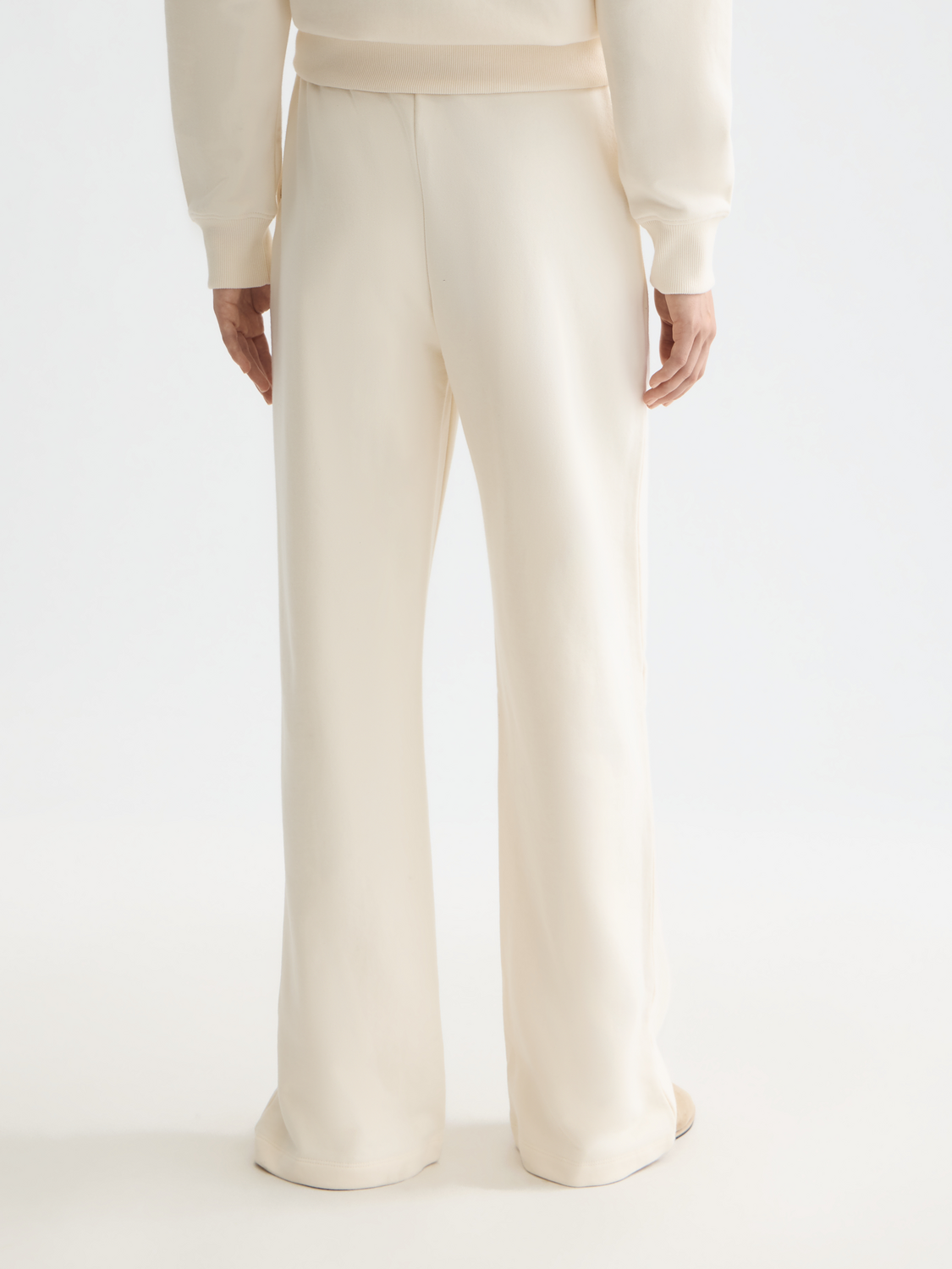 Artwork wide leg sweatpants