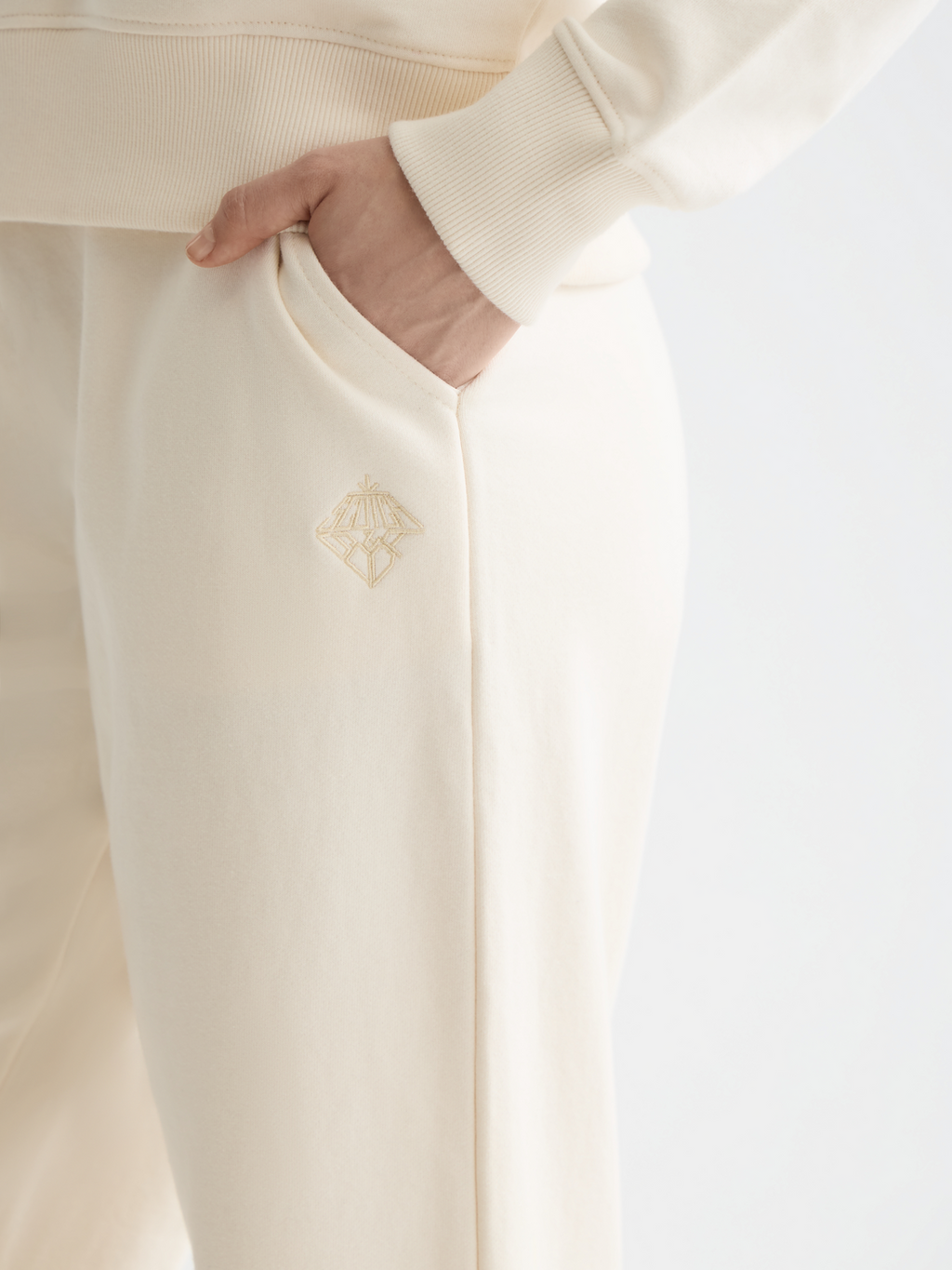 Artwork wide leg sweatpants - OFF WHITE