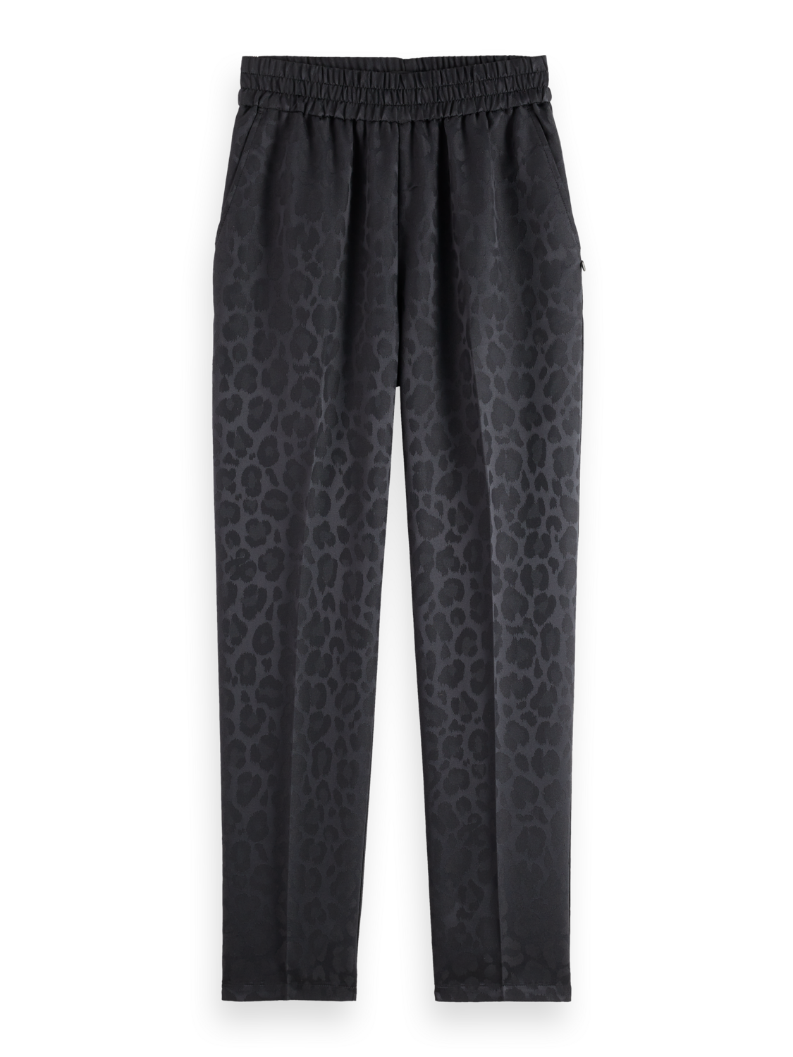 Maia mid rise tapered leg jacquard pant