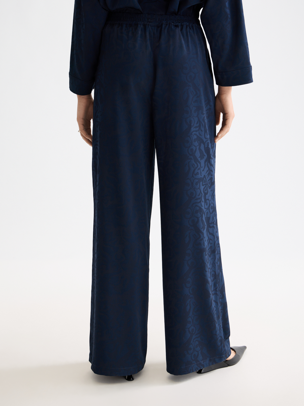 Essentials Eleni high rise wide leg pyjama pants