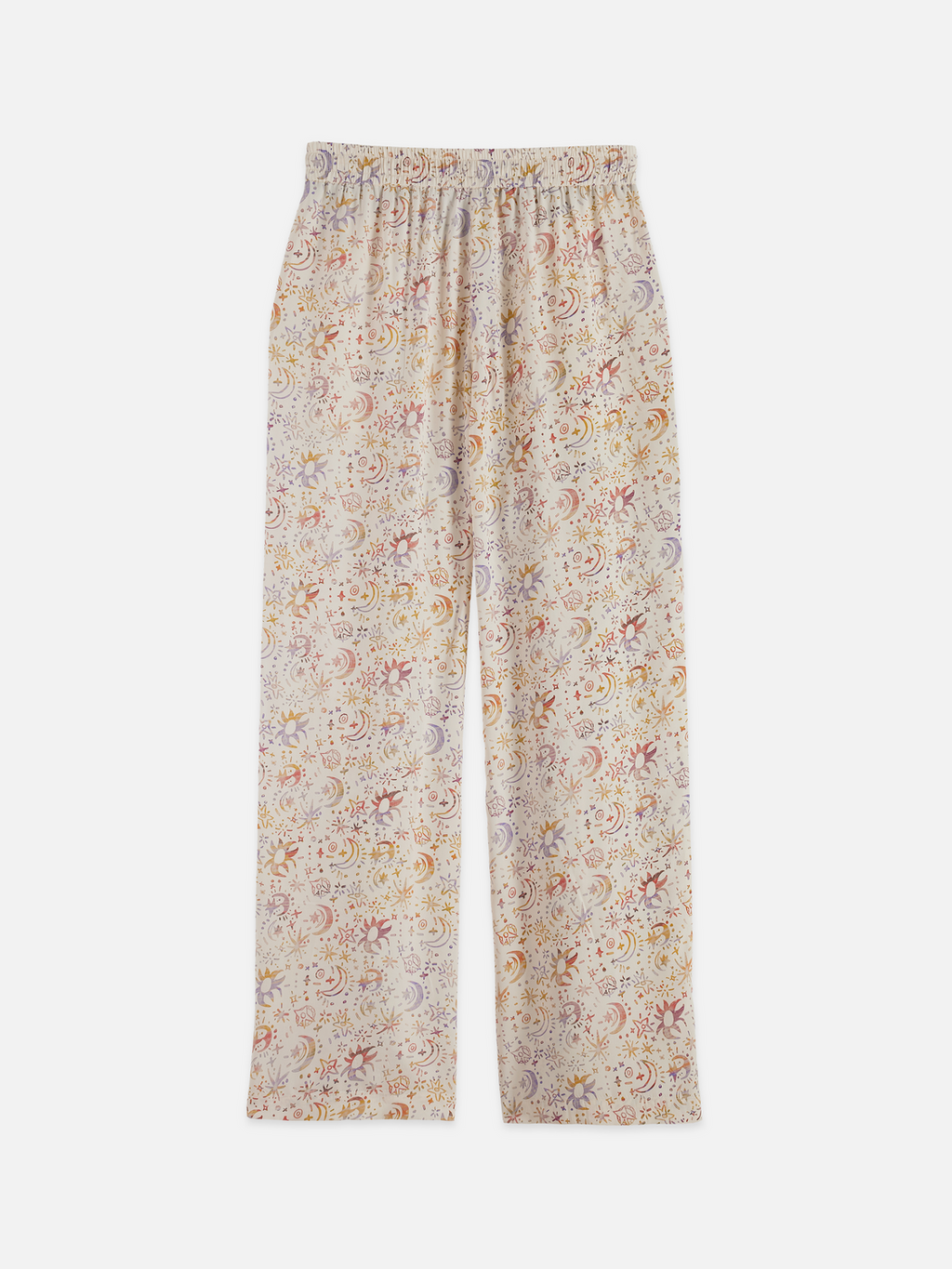 Gia mid rise wide leg printed pants