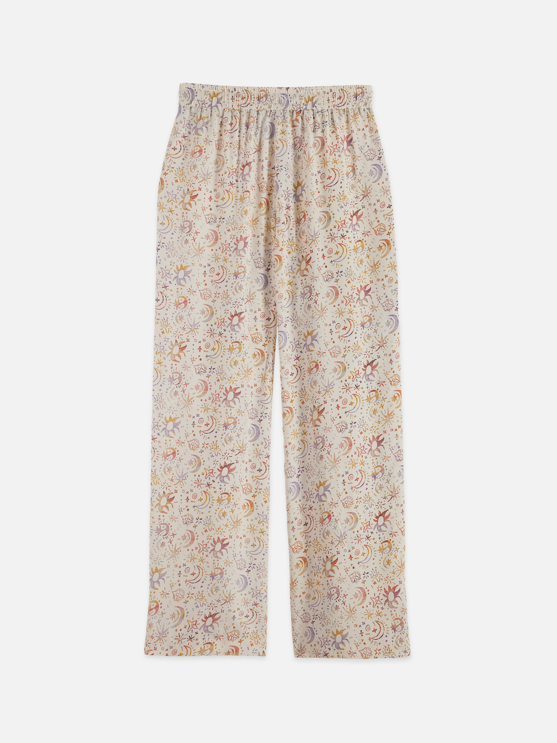 Gia mid rise wide leg printed pants