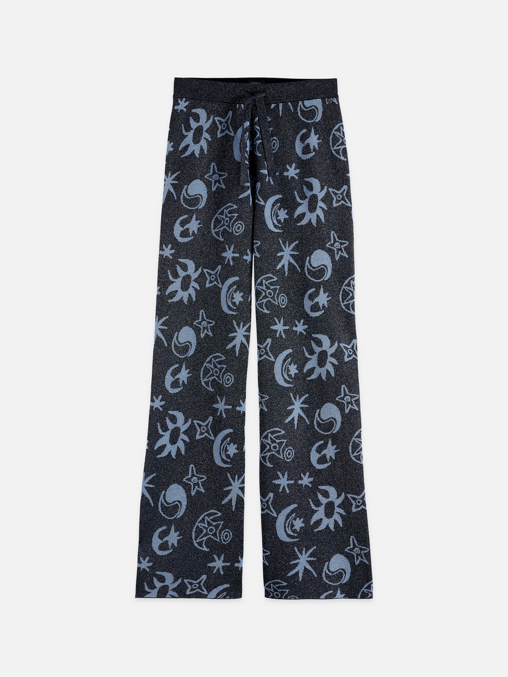 Jacquard knitted trousers