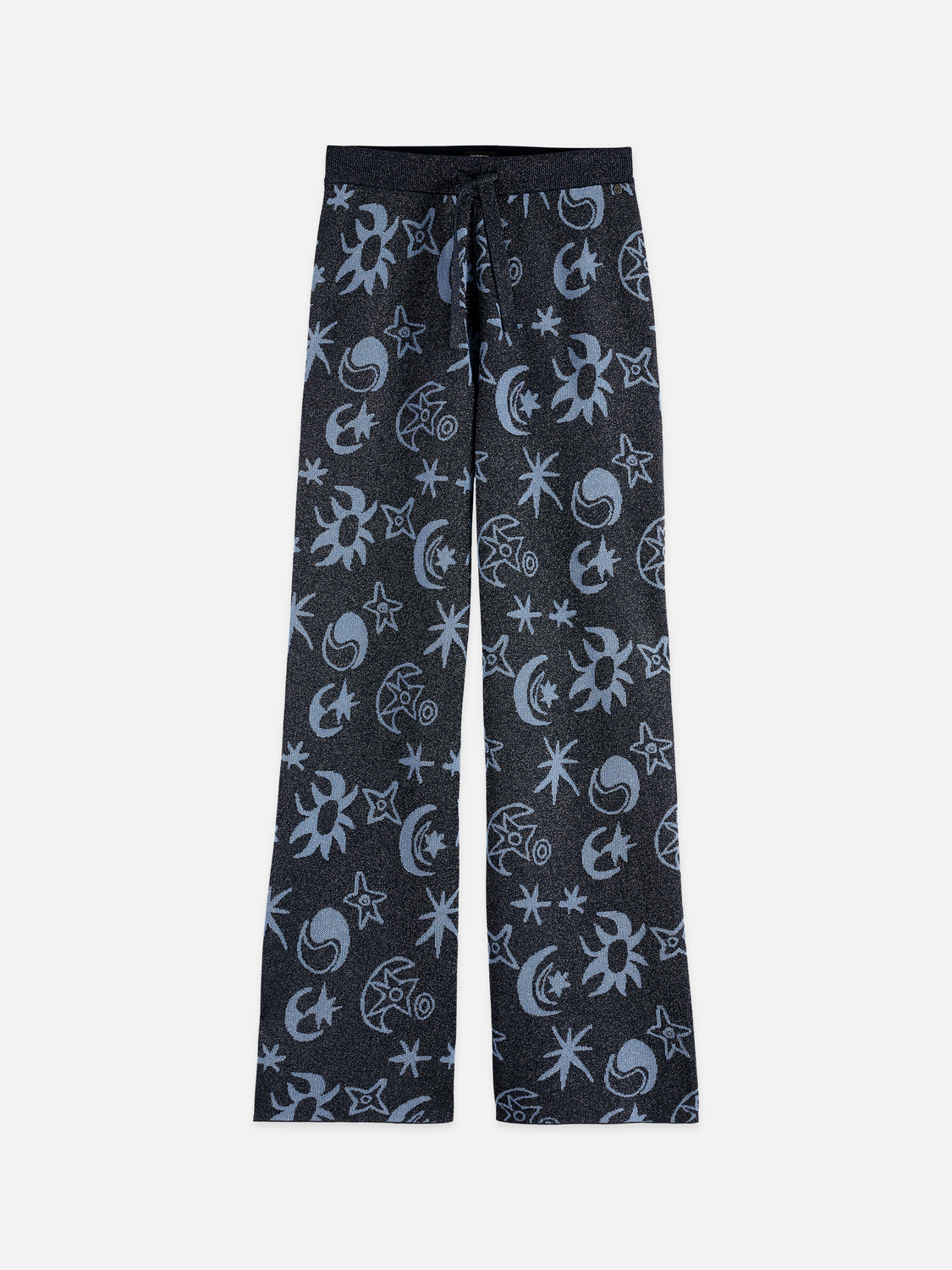Jacquard knitted trousers