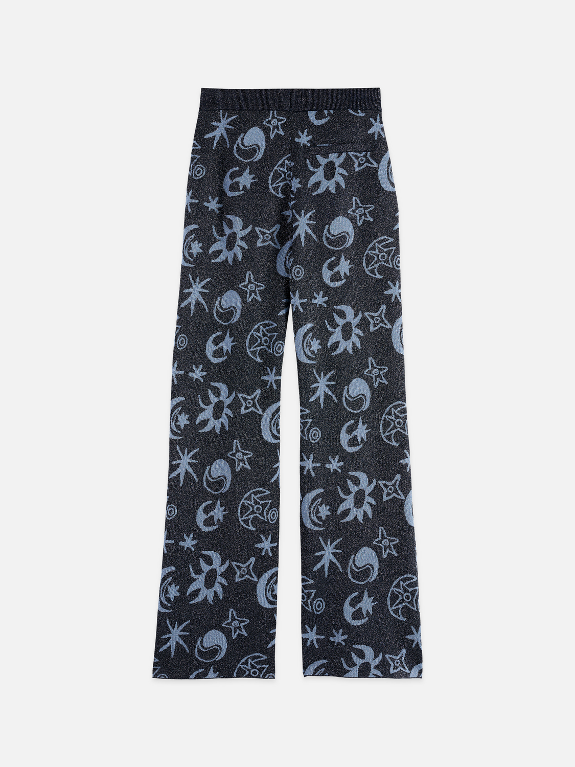 Jacquard knitted trousers