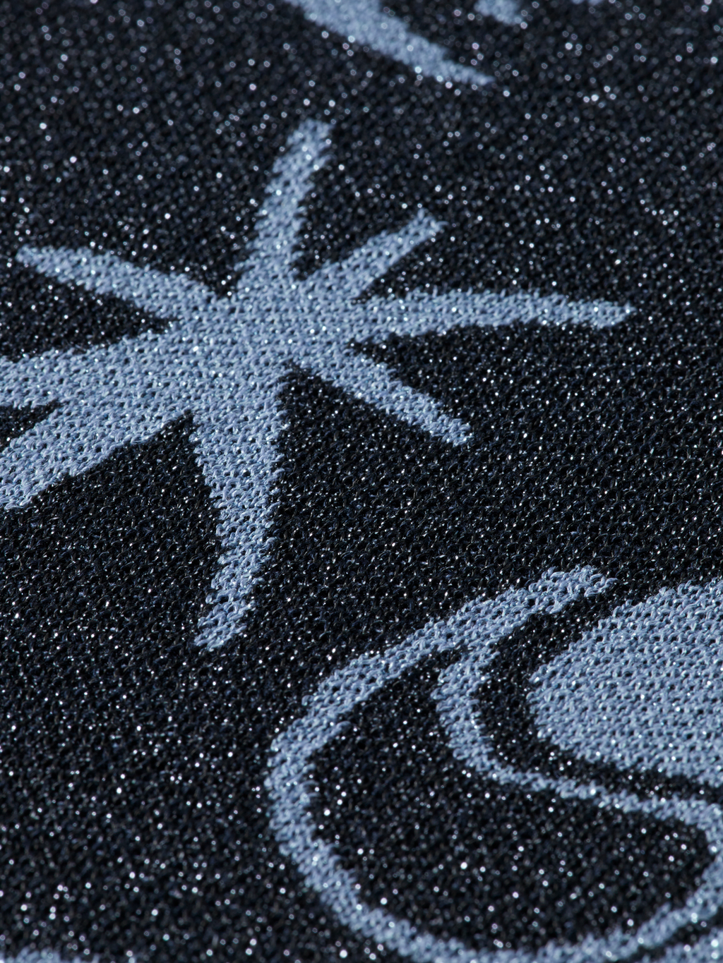 Jacquard knitted trousers