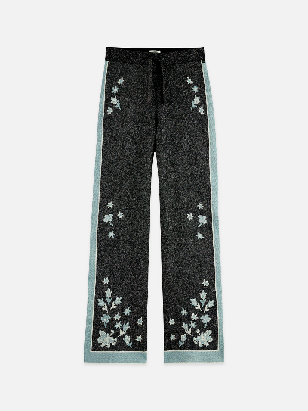Jacquard knitted trousers