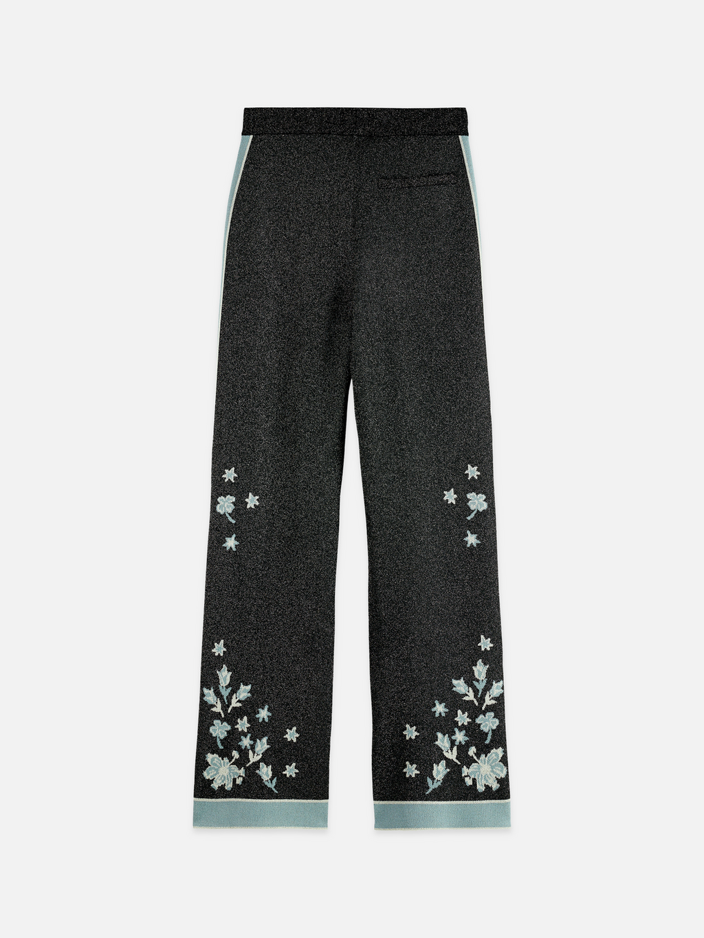 Jacquard knitted trousers
