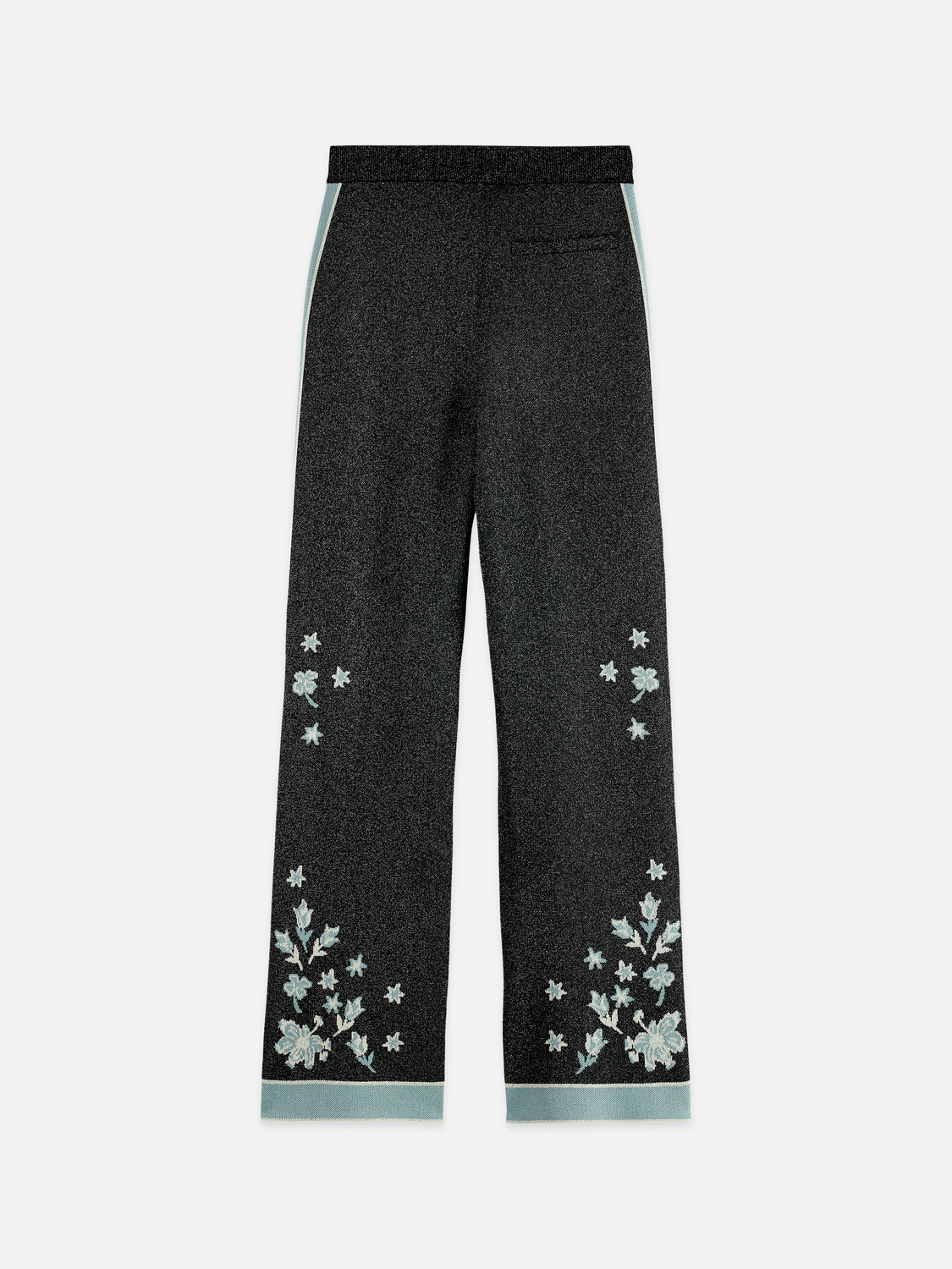 Jacquard knitted trousers