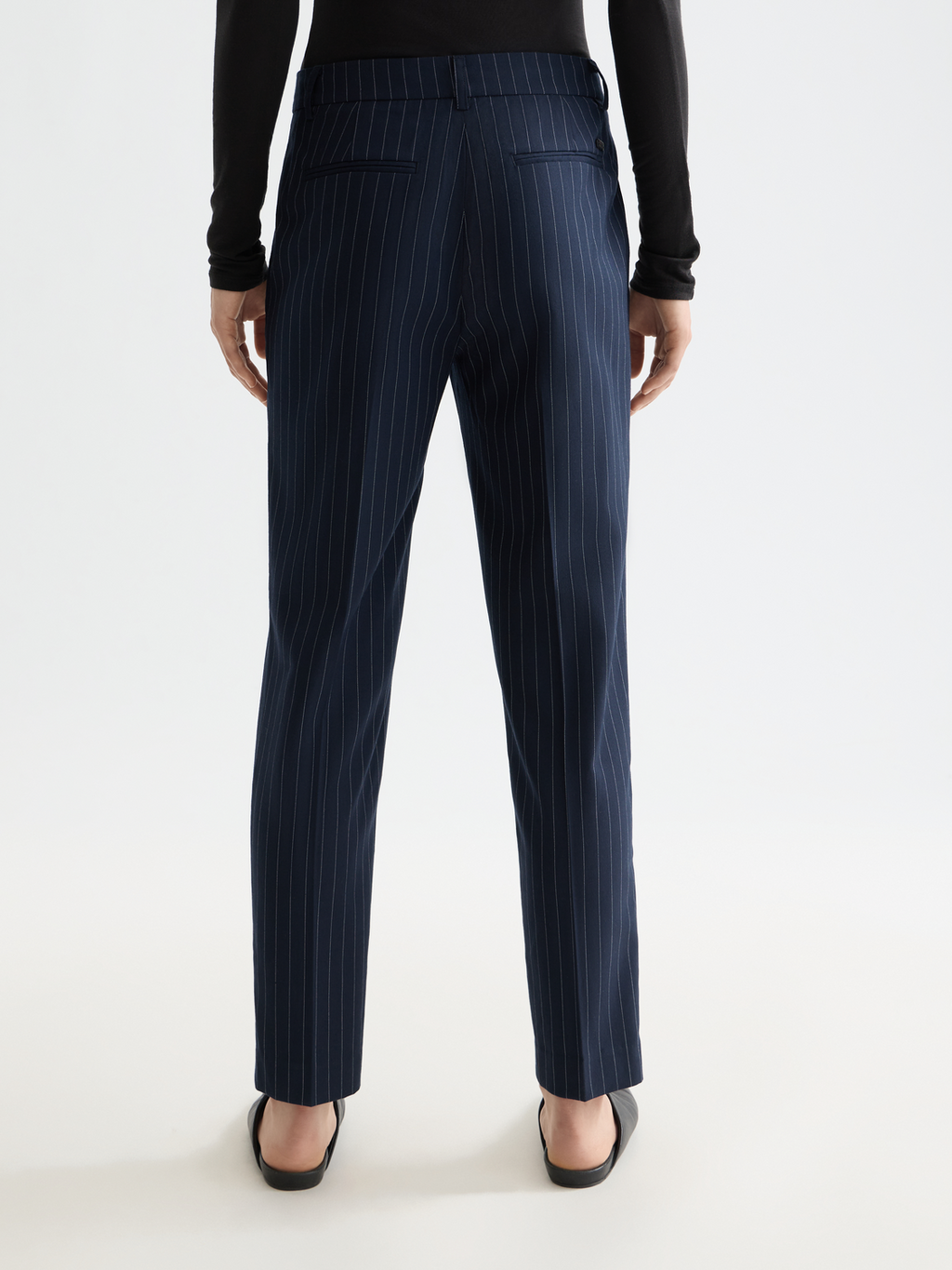 Essentials LOWRY PANT - NIGHT BLUE PINSTRIPE