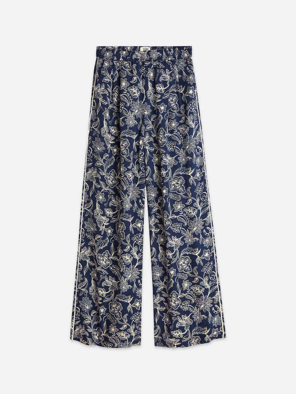 Eleni printed high rise wide leg pants