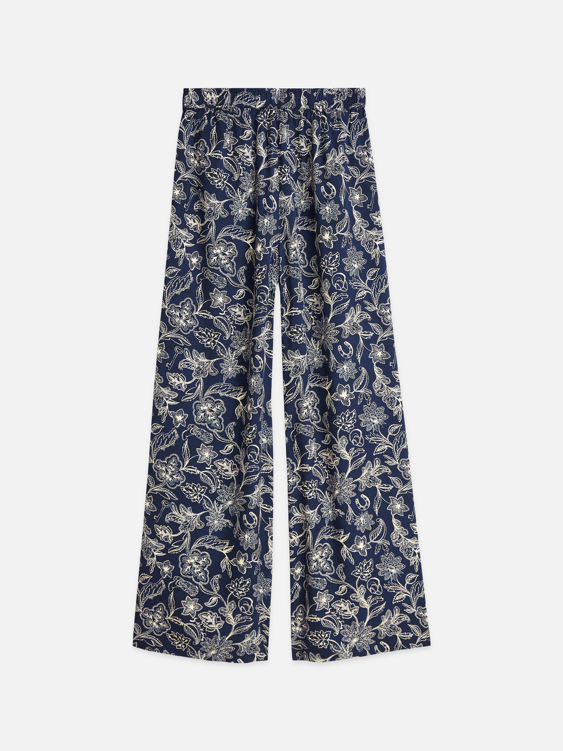 Eleni printed high rise wide leg pants